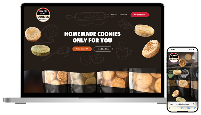 Web Design Homemade cookies